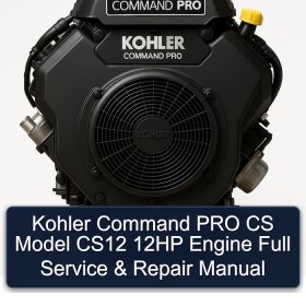 Kohler Command PRO CS Model CS12 12HP Engine Full Service & Repair Manual