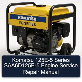 Komatsu 125E-5 Series SAA6D125E-5 Engine Service Repair Manual