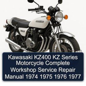 Kawasaki KZ400 KZ Series Motorcycle Complete Workshop Service Repair Manual 1974 1975 1976 1977