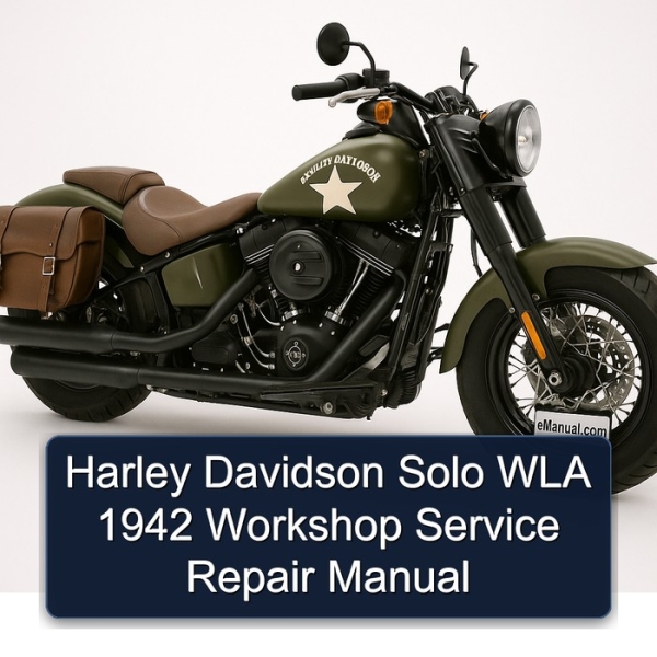Harley Davidson Solo WLA 1942 Workshop Service Repair Manual