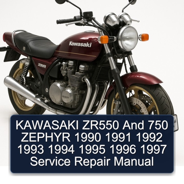 KAWASAKI ZR550 And 750 ZEPHYR 1990 1991 1992 1993 1994 1995 1996 1997 Service Repair Manual
