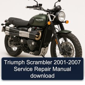 Triumph Scrambler 2001-2007 Service Repair Manual download