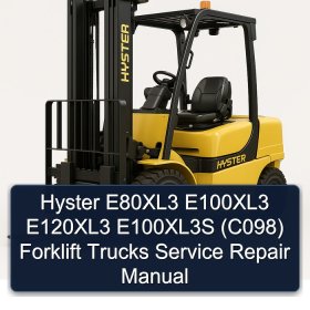 Hyster E80XL3 E100XL3 E120XL3 E100XL3S (C098) Forklift Trucks Service Repair Manual