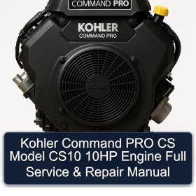 Kohler Command PRO CS Model CS10 10HP Engine Full Service & Repair Manual
