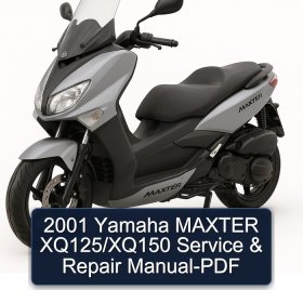 2001 Yamaha MAXTER XQ125/XQ150 Service & Repair Manual-PDF
