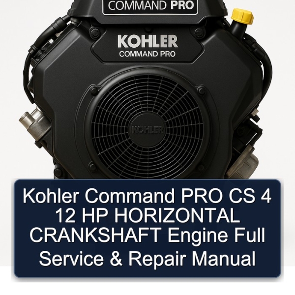 Kohler Command PRO CS 4 12 HP HORIZONTAL CRANKSHAFT Engine Full Service & Repair Manual