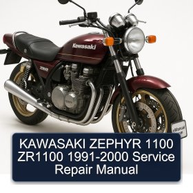 KAWASAKI ZEPHYR 1100 ZR1100 1991-2000 Service Repair Manual