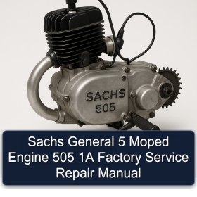 Sachs General 5 Moped Engine 505 1A Factory Service Repair Manual