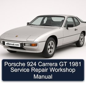 Porsche 924 Carrera GT 1981 Service Repair Workshop Manual