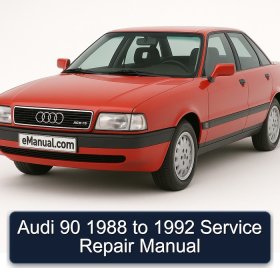 Audi 90 1988 to 1992 Service Repair Manual
