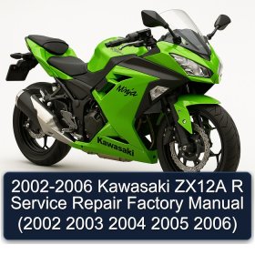 2002-2006 Kawasaki ZX12A R Service Repair Factory Manual (2002 2003 2004 2005 2006)