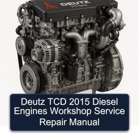 Deutz TCD 2015 Diesel Engines Workshop Service Repair Manual