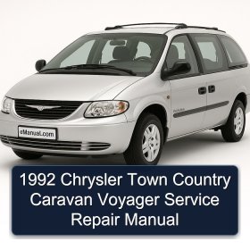 1992 Chrysler Town Country Caravan Voyager Service Repair Manual