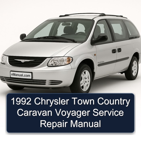1992 Chrysler Town Country Caravan Voyager Service Repair Manual