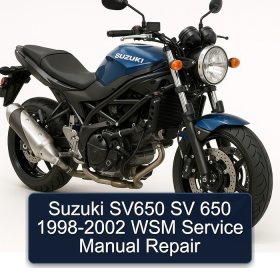 Suzuki SV650 SV 650 1998-2002 WSM Service Manual Repair