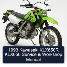 1993 Kawasaki KLX650R KLX650 Service & Workshop Manual