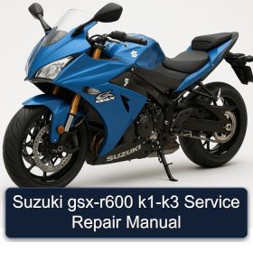 Suzuki gsx-r600 k1-k3 Service Repair Manual