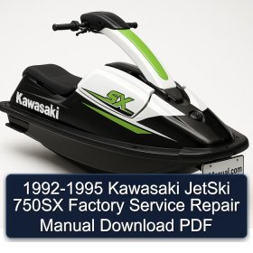 1992-1995 Kawasaki JetSki 750SX Factory Service Repair Manual Download PDF