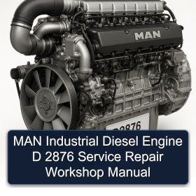 MAN Industrial Diesel Engine D 2876 Service Repair Workshop Manual