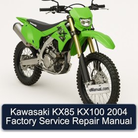 Kawasaki KX85 KX100 2004 Factory Service Repair Manual