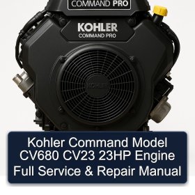 Kohler Command Model CV680 CV23 23HP Engine Full Service & Repair Manual