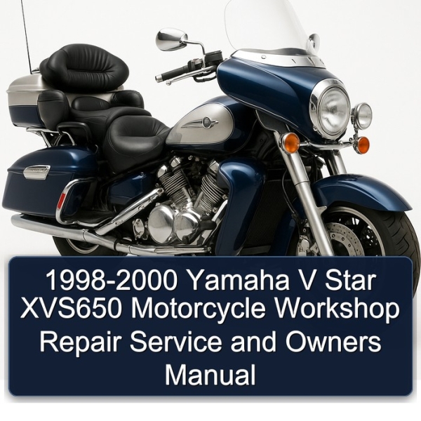 1998-2000 Yamaha V Star XVS650 Motorcycle Workshop Repair Service and Owners Manual