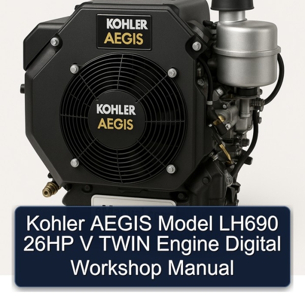 Kohler AEGIS Model LH690 26HP V TWIN Engine Digital Workshop Manual
