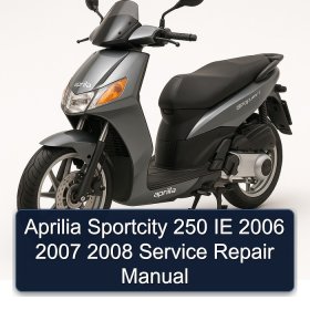 Aprilia Sportcity 250 IE 2006 2007 2008 Service Repair Manual