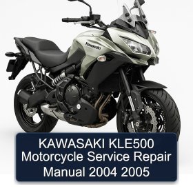 KAWASAKI KLE500 Motorcycle Service Repair Manual 2004 2005