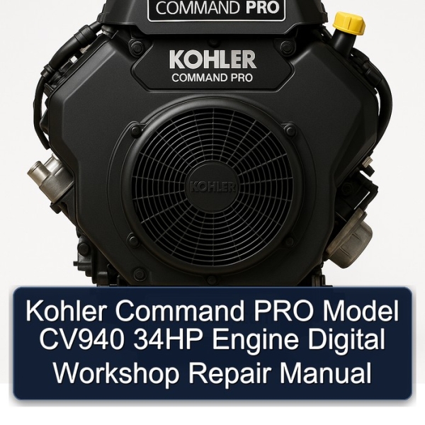 Kohler Command PRO Model CV940 34HP Engine Digital Workshop Repair Manual