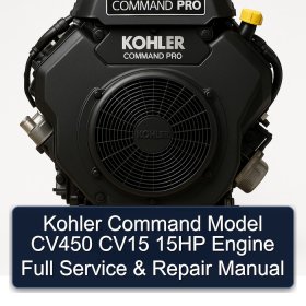 Kohler Command Model CV450 CV15 15HP Engine Full Service & Repair Manual