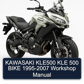 KAWASAKI KLE500 KLE 500 BIKE 1995-2007 Workshop Manual