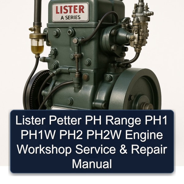 Lister Petter PH-Baureihe Werkstatt- und Reparaturhandbuch