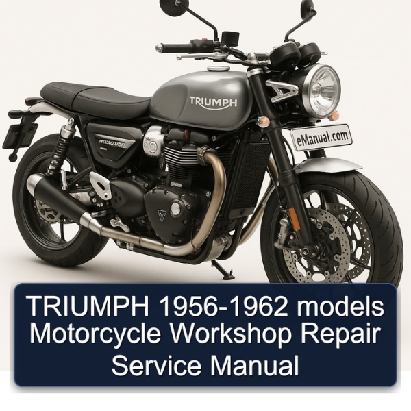 TRIUMPH 1956-1962 models Motorcycle Workshop Repair Service Manual