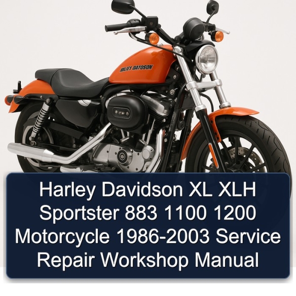 Harley Davidson XL XLH Sportster 883 1100 1200 Motorcycle 1986-2003 Service Repair Workshop Manual