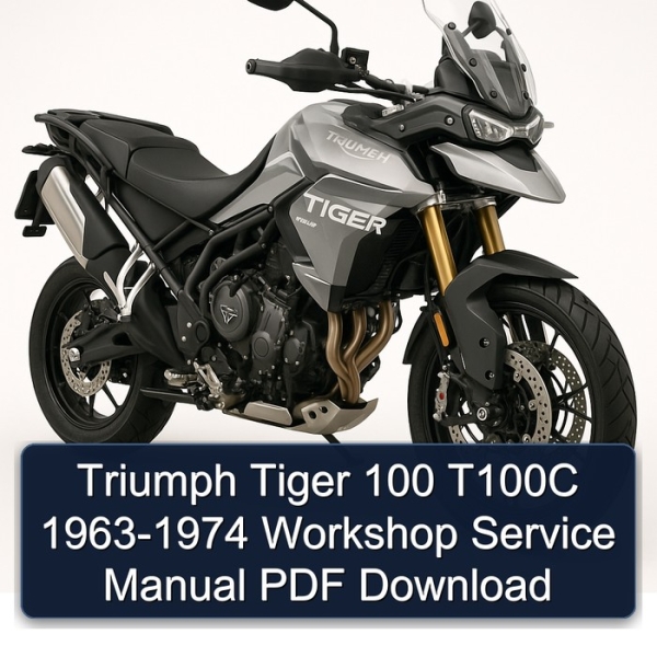 Triumph Tiger 100 T100C 1963-1974 Workshop Service Manual PDF Download