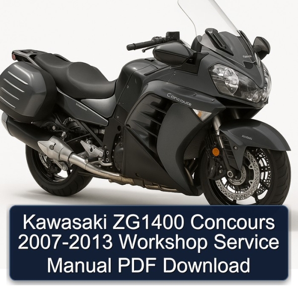 Kawasaki ZG1400 Concours 2007-2013 Workshop Service Manual PDF Download