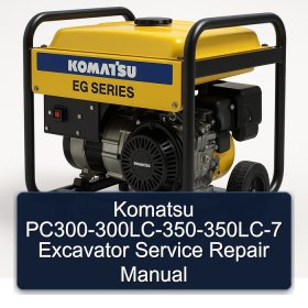 Komatsu PC300-300LC-350-350LC-7 Excavator Service Repair Manual