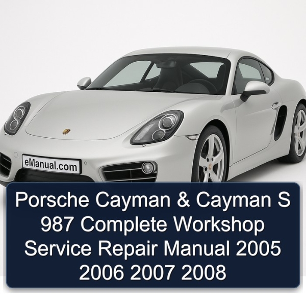 Porsche Cayman & Cayman S 987 Complete Workshop Service Repair Manual 2005 2006 2007 2008