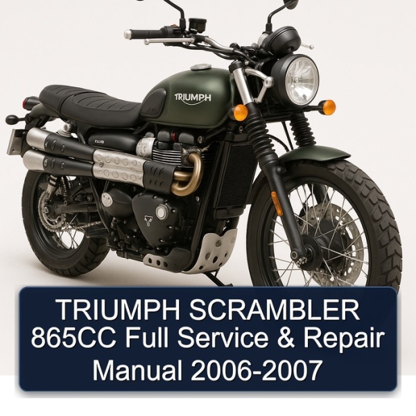 TRIUMPH SCRAMBLER 865CC Full Service & Repair Manual 2006-2007