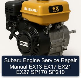Subaru Engine Service Repair Manual EX13 EX17 EX21 EX27 SP170 SP210