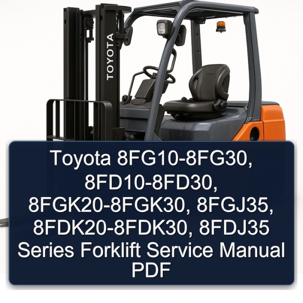 Toyota 8FG10-8FG30, 8FD10-8FD30, 8FGK20-8FGK30, 8FGJ35, 8FDK20-8FDK30, 8FDJ35 Series Forklift Service Manual PDF