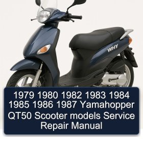 1979 1980 1982 1983 1984 1985 1986 1987 Yamahopper QT50 Scooter models Service Repair Manual