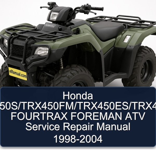 Honda TRX450S/TRX450FM/TRX450ES/TRX450FE FOURTRAX FOREMAN ATV Service Repair Manual 1998-2004
