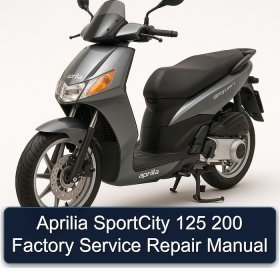 Aprilia SportCity 125 200 Factory Service Repair Manual