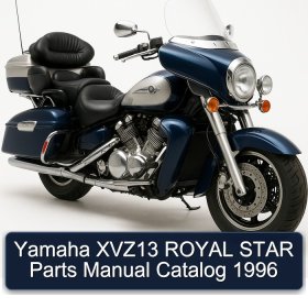 Yamaha XVZ13 ROYAL STAR Parts Manual Catalog 1996