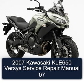 2007 Kawasaki KLE650 Versys Service Repair Manual 07