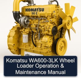 Komatsu WA600-3LK Wheel Loader Operation & Maintenance Manual