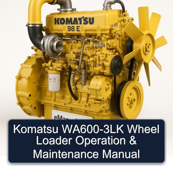 Komatsu WA600-3LK Wheel Loader Operation & Maintenance Manual