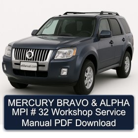 MERCURY BRAVO & ALPHA MPI # 32 Workshop Service Manual PDF Download